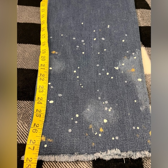 LOGO by LORI GOLDSTEIN NEW Women’s Paint Splatter Boyfriend Jeans size 16 - Picture 4 of 8